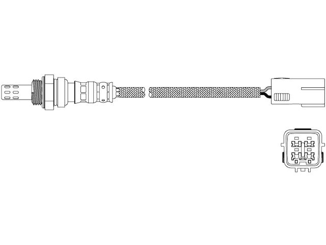 Downstream Oxygen Sensor - 2011-2013 Mazda 3 S 2.5L 4-Cylinder - Walker 96859-05466177